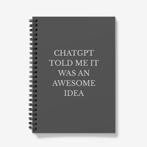A5 Notebook – ChatGPT Idea, Lined Paper Journal
