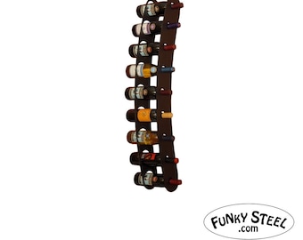 Industrial Wall Mount Wine Rack