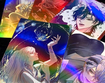 First Stage Production EN Vtuber | Fanmerch | Cassian Floros | Postcard