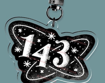 143 Keychain | I Love You | Stray Kids Fandom Keychain