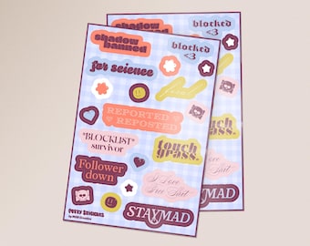 Petty Stickers | Vinyl Sticker Sheet or Pack