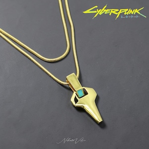 Cyberpunk-inspirerat halsband: Futuristiskt unisex-hänge, present till fans v8