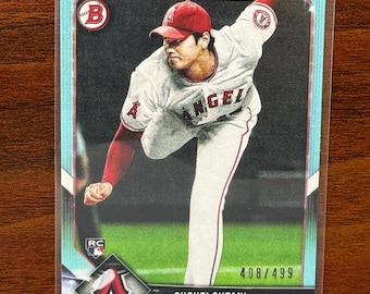 Shohei Ohtani 2018 Bowman Blue Rookie Novelty Baseball Card