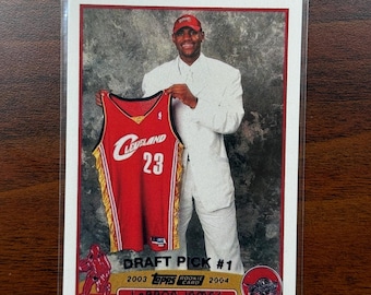 LeBron James NBA #1 Draft Pick Rookie 2003 Topps #221 Novelty Basketball Card - Cleveland Cavaliers.