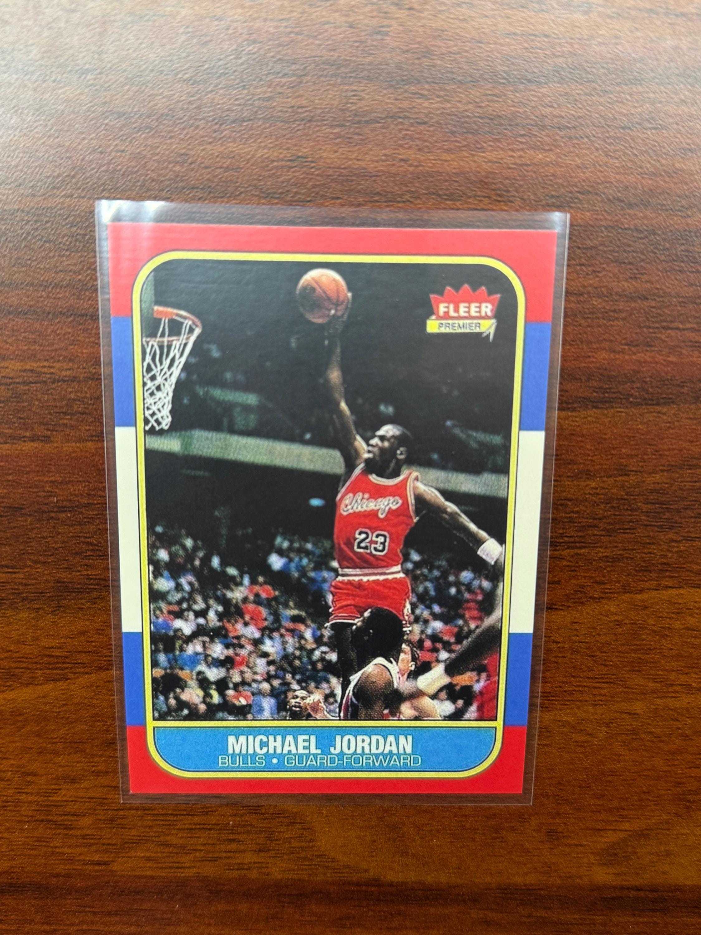 Michael Jordan Fleer Rookie 1986 - Etsy display picture 1