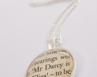 Mr Darcy necklace Pride and prejudice