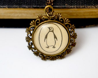 Penguin book necklace- literary jewellery