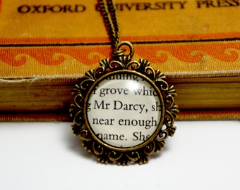 Pride and Prejudice' Mr Darcy' bronze necklace