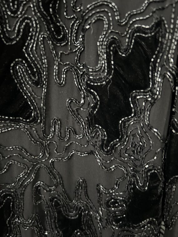 Formal beaded draped jacket - image 2