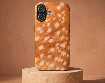 Rustikale Deer Print Phone Case Braun Neutral Animal Print Case Western Aesthetic Iphone Case Natur Inspiriert Trendy Phone Case
