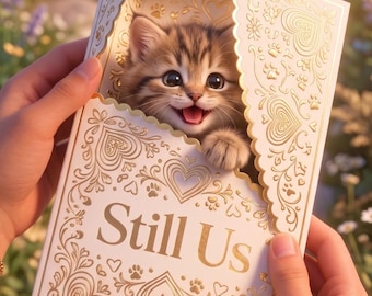 Animated Kitten Friendship Card | Sweet Video eCard for Friend (Digital Download)