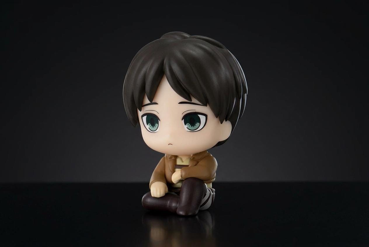 Statua Eren Jaeger Epitome – Figura PVC Con Teste Intercambiabili Per Collezionisti Fan