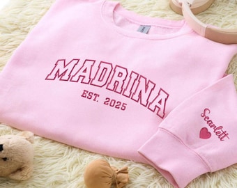 God father and god mother hoodies with name engraving for baptism