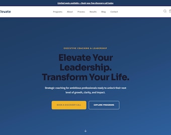 コーチやコンサルタント向けのShopifyテーマ | クリーンでプロフェッショナルなデザイン | 即時ダウンロード