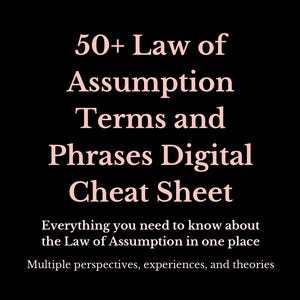 Gesetz der Annahme Begriffe und Phrasen Digitaler Spickzettel; PDF Sofortiger Digitaler Download Nur