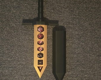 D&D Sword-draagtas voor dobbelstenen