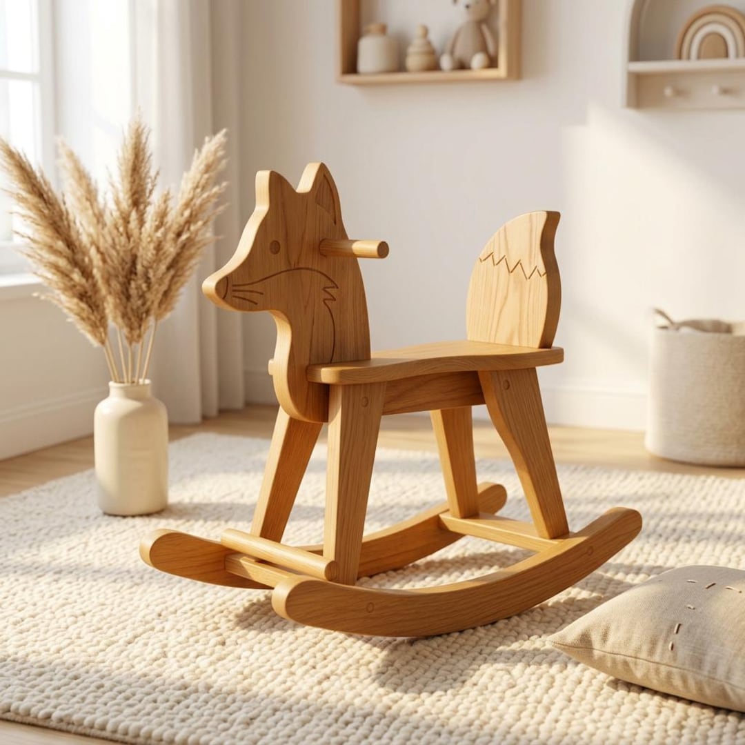 Hug Fun Fox Rocker Wooden Fox Rocker Plans PDF | DIY Kids Rocking Toy | Woodworking Plans ...