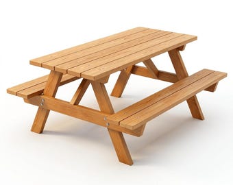 Outdoor Picknicktisch PDF | DIY Holz Gartentisch mit Bänken Holzbearbeitungsprojekt