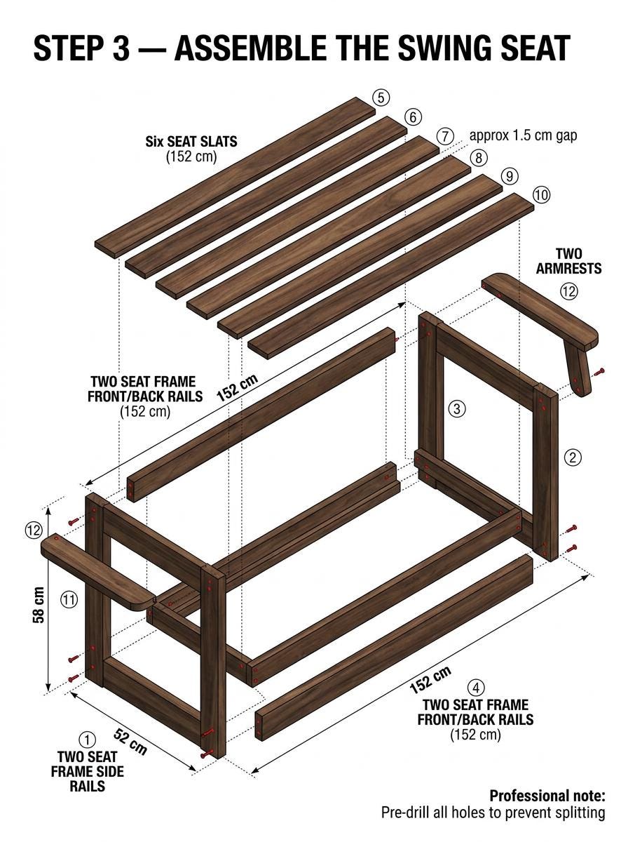 Outdoor Porch Swing Plans PDF | DIY Wood A Frame Garden Swing Bench ...