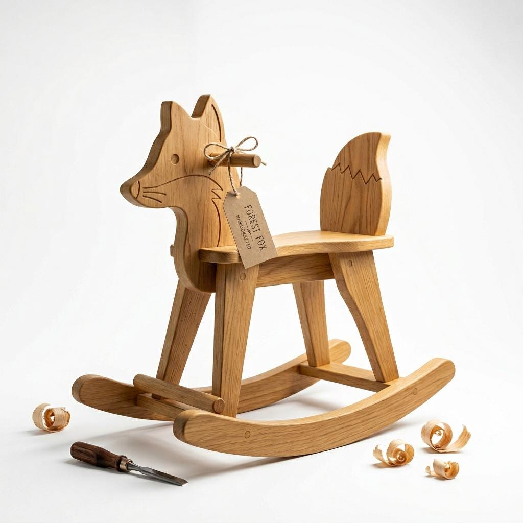 Hug Fun Fox Rocker Wooden Fox Rocker Plans PDF | DIY Kids Rocking Toy | Woodworking Plans ...