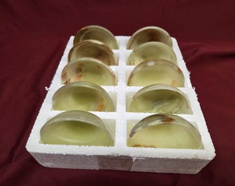 Bowl 4 Inch Onyx Stone (8 Pieces)- Made in Pakistan-