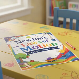 Newton's Laws of Motion Experiment Log, Physics Activity Sheets (PDF Download)