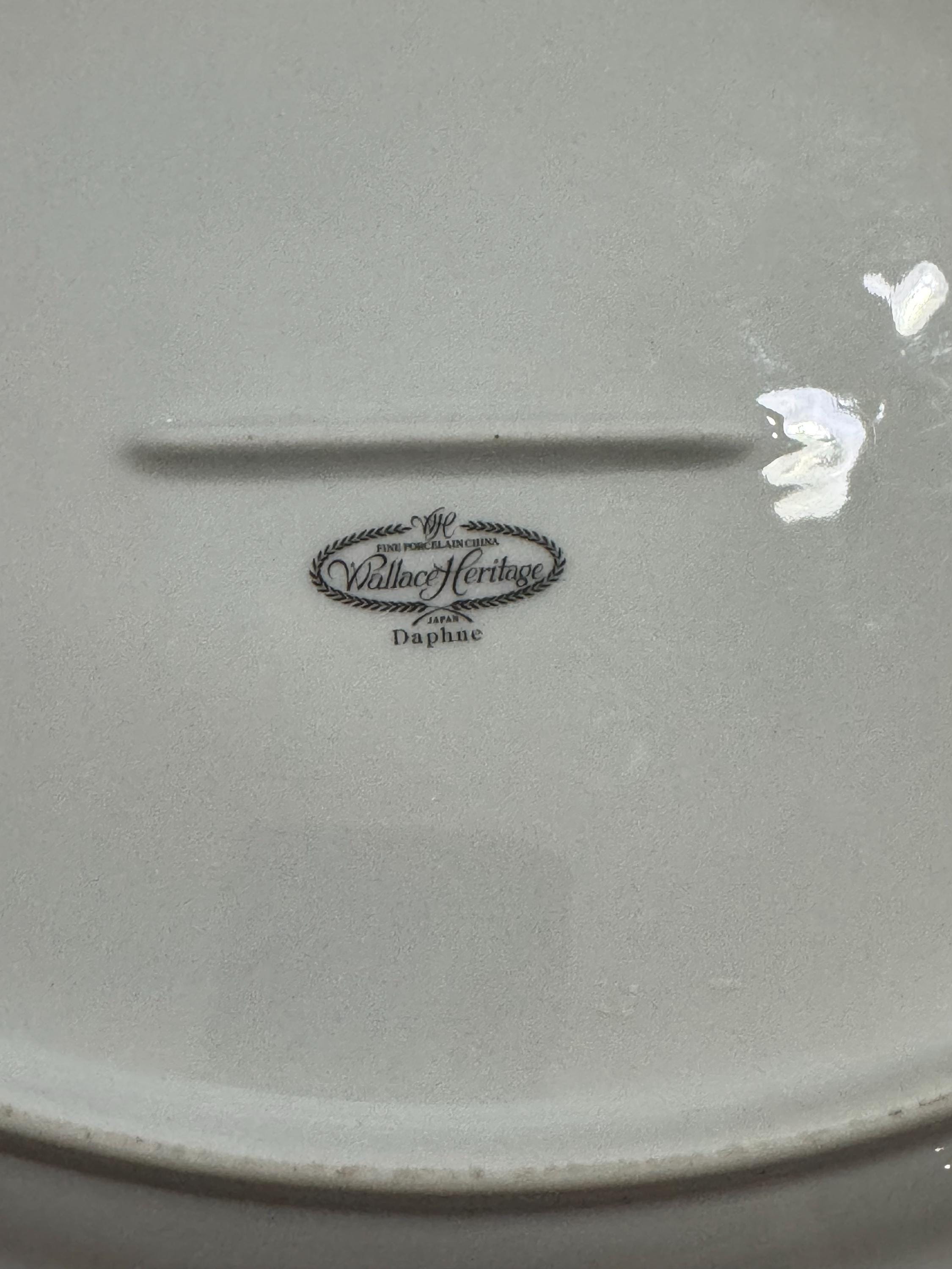 Wallace Heritage Daphne Pattern Oval Serving Platter With Floral and ...
