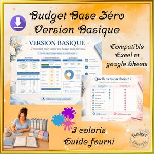 Nollbasbudget Excel Basic Version – Enkel månatlig budgetplanerare