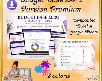 Presupuesto base cero versión EXCEL PREMIUM – Planificador de presupuesto completo