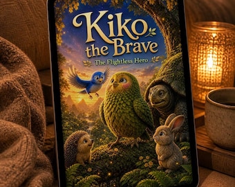 Childrens Book PDF, Printable Storybook for Kids, Kiko the Brave Childrens Book, Flightless Hero Story, Toddler Bedtime Story Download