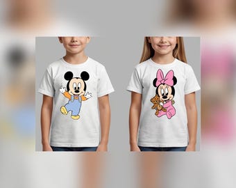 Baby Mickey Shirt, Baby Minnie Shirt, Kids Cute Mickey Shirts,Family Vacation Tshirt, Family Trip, Mickey Lover Gift