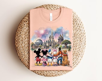Disney Castle Shirt, Mickey & Friends T-Shirt, Disney Characters, Minnie Ears Castle Shirt, Magic Kingdom, Disney Family Shirt