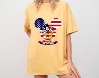 Mickey And Friends 4th Of July Shirt,Disney 250 Years Of America Shirt,Mickey And Friends USA 250th Anniversary Shirt,WDW Patriotic Trip Tee