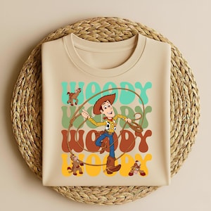 Chemise western Toy Story Sheriff Woody, t-shirt Personnages Pixar image 3