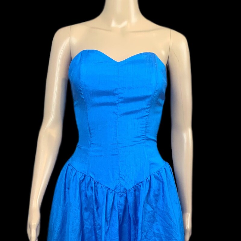 ERA COBALT BLUE RIBBED DRESS