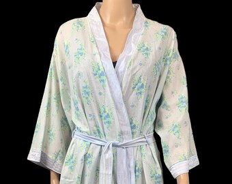 1970s Vintage Floral Boho Robe - Target Australia Size 20