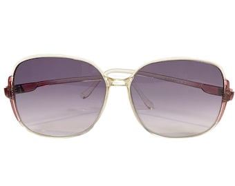 Le Specs | Vintage 1980's | French Prestige | Fuchsia Accent | Oversized Sunglasses