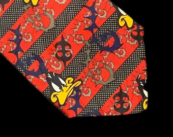 Davenport | Vintage 1990's | Daffy Duck | Warner Brothers | Multi Coloured | Character Tie