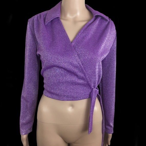 Bon-Ton | Vintage 1960's | Purple Lurex | Long Sle