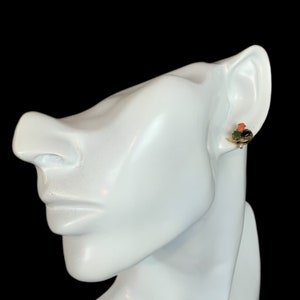 1980s Earrings and Ring Vintage Gemstone Cabochon Gold Tone Curated Set image 8