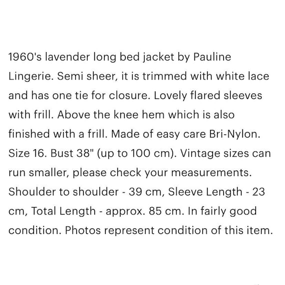 Pauline Lingerie | 1960's Vintage | Sheer Lavende… - image 2