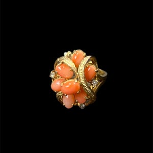 1980s Earrings and Ring Vintage Gemstone Cabochon Gold Tone Curated Set image 10