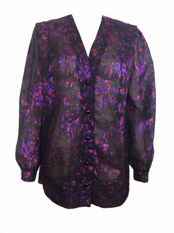 Young Edwardian | Vintage 1980's | Sheer Metallic