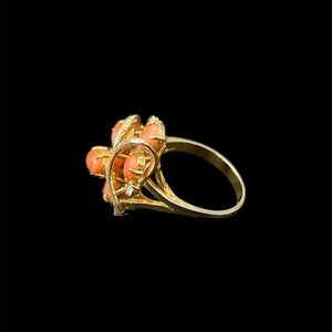 1980s Earrings and Ring Vintage Gemstone Cabochon Gold Tone Curated Set image 12
