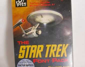 The Star Trek Font Pack Computer Fonts For Crafting, Scrapbooking, Insignias, Symbols, Typeface, Crafting, Vintage Fonts, Enterprise