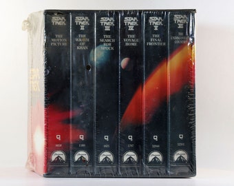 Star Trek Original Series 6 VHS Tape Movie Box Set Paramt 1993 Werksversiegelt NOS