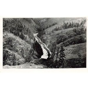 Postkarte Coeur d'Alene River, Idaho B-462 Vintage RPPC Nicht gepostet