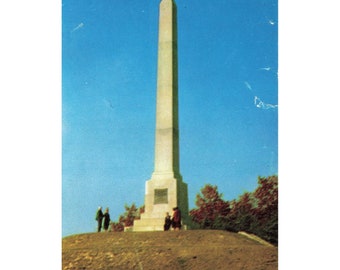 Cartolina Sullivan Monument, campo di battaglia di Newton, vintage cromato non pubblicato 1939-1970