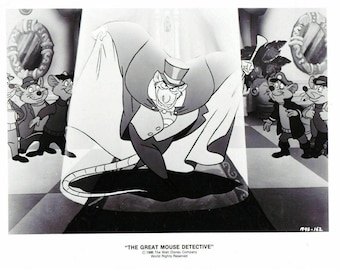 Foto promocional do Professor Ratigan, O Detetive Rato (1986) 8x10