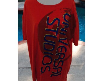 Universal Studios Orlando Short Sleeve Orange T-Shirt Size XXL